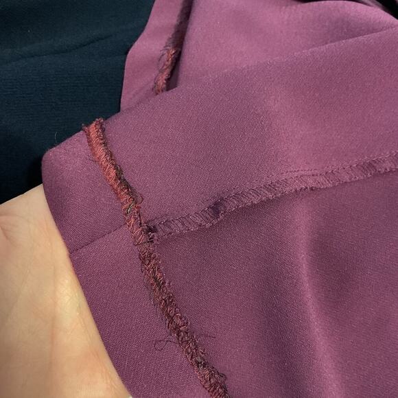 Jill Jill Stuart Two Tone V-Neck Gown Burgundy Purple Size 4 - Picture 13 of 13